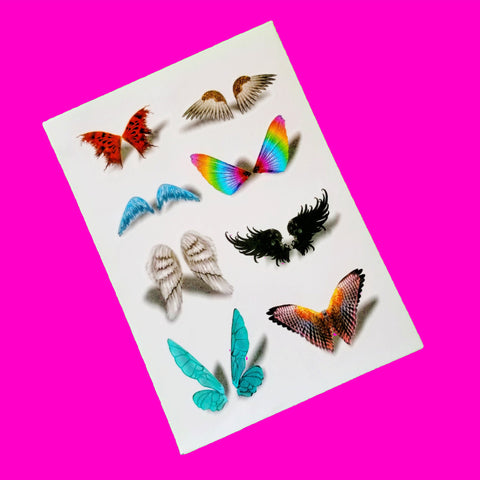 Winged Wonders Temporary Tattoo