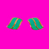 Aqua Wave Earrings
