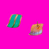 Aqua Wave Earrings