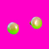 Pearl Button Earrings