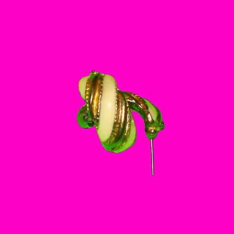 Creamy Enamel Half-Hoop Earrings