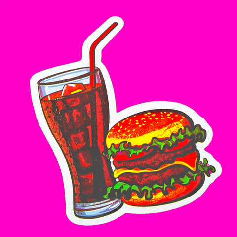 Burgers & Fries Sticker - More Styles!