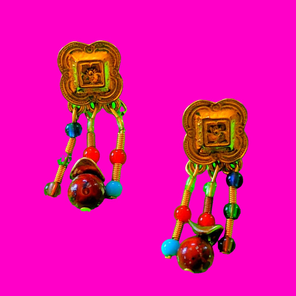 Aztec Dangle Earrings