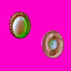 Pearl Cameo Oval Earrings