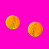 Yellow Hearts Earrings