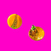 Yellow Hearts Earrings