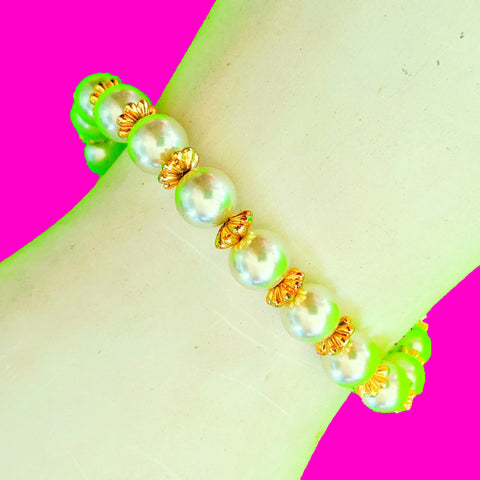 Pearl & Gold Bracelet