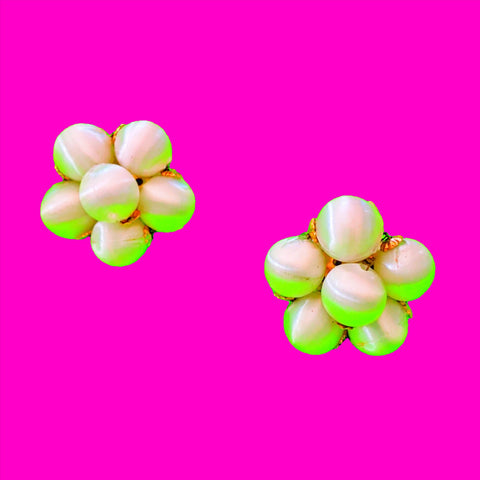 Pearly Flower Earrings