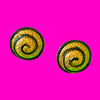Spiral Disc Earrings