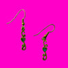 Pewter Heart Scroll Earrings