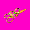Golden Shears Two-Finger Ring