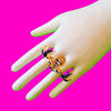 Swallow & Anchor Two-Finger Ring