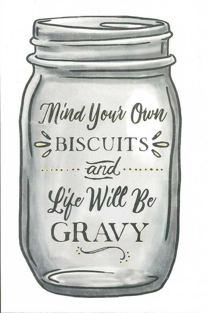 Mind Your Own Biscuits Postcard