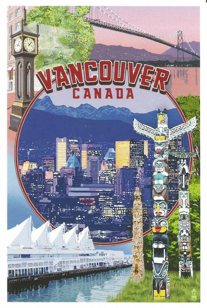Vancouver - Montage Scenes Postcard