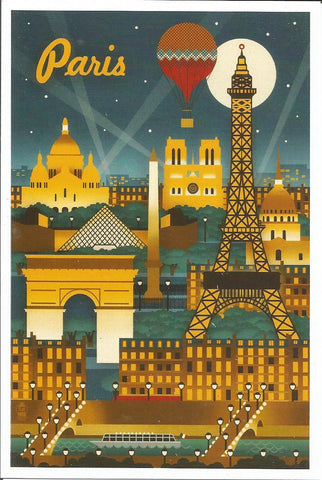Paris - Skyline Postcard