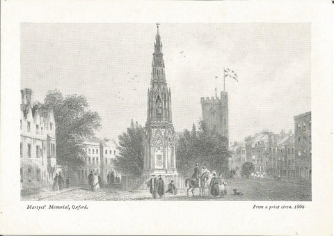 United Kingdom - England - Oxford - Martyrs' Memorial Print