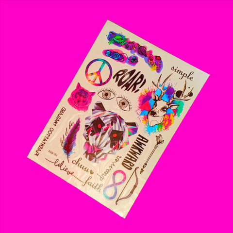 Animal Mix Temporary Tattoo - More Styles!