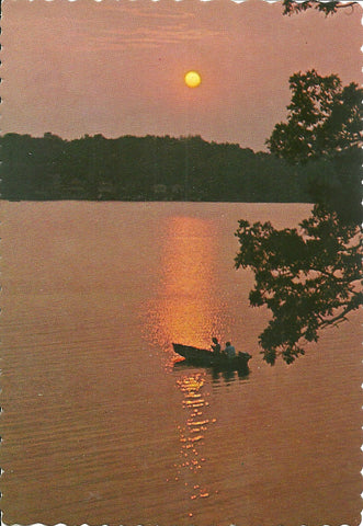 Sunset Lake Postcard